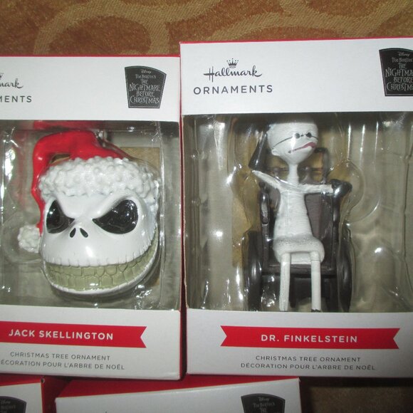 Hallmark Ornament Disney THE NIGHTMARE BEFORE XMAS LOT OF 5 NEW JACK SALLY ZERO - Picture 2 of 4